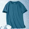 Camiseta Personalizada Nueva de Malla Transpirable Fresca Holgada Fitness Casual Superior de Secado Rápido Camiseta de Manga Corta de Verano para Hombre