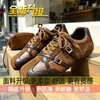 Zapatos deportivos casuales con tira cruzada para mujer, nuevo otoño 2026, vintage, planos, con cordones, zapatillas de entrenamiento alemanas para mujer