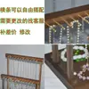 Soporte de madera maciza color nogal para collares, Estante de almacenamiento para pulseras, Soporte de exhibición de joyas para rosarios budistas, Cadenas de suéter y pulseras