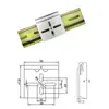 Huayi Mingtong Interruptor de Hebilla de Riel DIN35mm Hebilla de Sujeción Soporte de Montaje Aleación de Aluminio Base Negra y Blanca