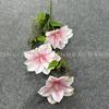 Flor de simulação de cor de primavera transfronteiriça sensação 3D 3 flor de clematis magnólia flor artificial decoração de casa refeição casamento flor de seda lote