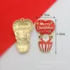 Accesorios para Joyería DIY Navidad Aleación Goteo de Aceite Guantes de Papá Noel Campana Muñeco de Nieve Colgante Pendientes Colgante