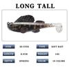Cebo blando Luya Bait de silicona para saltar, pez con plomo de fondo anti-colgantes, 8,5 cm/14 g, anzuelo King Kong negro, cebo falso