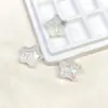 Acrílico Transparente Tiras UV Estrela de Cinco Pontas Furo Reto Contas DIY Corrente para Celular Acessórios de Cabelo Joias para Pendurar no Carro Acessórios Materiais