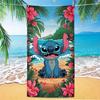 Nueva Toalla de Playa Linda de Dibujos Animados Stitch Transfronteriza Dropshipping Microfibra Playa Absorbente Secado Rápido Toalla de Baño