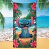 Nueva Toalla de Playa Linda de Dibujos Animados Stitch Transfronteriza Dropshipping Microfibra Playa Absorbente Secado Rápido Toalla de Baño