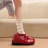 Zapatos Mary Jane de Ballet para Aumentar la Altura para Mujer 2026 Nuevos Casuales Versátiles Punta Redonda Charol Boca Baja Suela Suave Zapatos de una Sola Pieza
