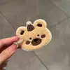 Oso Lindo con Sombrero Accesorios para el Cabello de Velcro sin Costuras Simples para Niña Accesorios Adhesivos para el Cabello