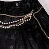 Joyería Transfronteriza Europea y Americana Hip-hop Textura Metálica Perla de Imitación Cadena de Cintura Multicírculo Cadena Elegante Estilo Pequeño Fragante Haz de Cadenas