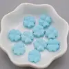 Accesorios DIY Acrílico Transparente Facetado Agujero Recto Perforado Flor de Trébol Cuentas Cadena para Teléfono Móvil Cuentas