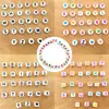 Amazon 100 Piezas/Paquete Resina Redondas 7mm 26 Cuentas del Alfabeto Inglés Negro y Blanco Coloridas Cuentas Hechas a Mano para Manualidades Infantiles