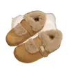 Zapatos Birkenstock de Suela Gruesa para Aumentar la Altura con Felpa Gruesa Totalmente Cerrados para Mujer Estilo Nuevo 2026 Zapatos de Algodón con Piel para Invierno Botas de Nieve Mocasines