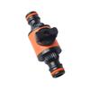 Conector de válvula de interruptor americano conector de agua de jardín niple bidireccional de plástico adaptador rápido válvula de grifo