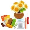 El Paquete de Materiales para Tejer con Lana Worsted Hecho a Mano para Bricolaje de Amazon, Planta en Maceta, Flor, Ganchillo, Está Listo para la Entrega