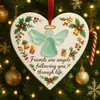 Decoración Navideña de Acrílico para Coche Colgante de Producto Nuevo Transfronterizo Colgante de Amor Papá Noel