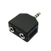 Adaptador 3.5 Adaptador de áudio 3.5 um-dois 3.5 revolução dois Adaptador de fone de ouvido 3.5 fêmea Plugue casal