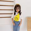 Nueva Moda Bolsa Infantil Linda Sonriente Letra Estampada Bolso Pequeño Cruzado Niños y Niñas Salir Merienda Bolso de Hombro