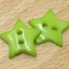 Botones de Estrella Coloridos para Camisas de Niños, Botones de Dos Agujeros, Botones Hechos a Mano para DIY, Botones de Resina de Dos Agujeros, Botones de Estrella Creativos