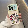 Adecuado para Apple 18Promax Dibujos Animados Shin-Chan Gato Kt Cat iPhone Teléfono Android Estuche Blando y Duro Personalización UV
