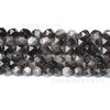 Fundición Ming comercio corte obsidiana plateada cuenta suelta obsidiana facetada productos semiacabados venta al por mayor diy accesorios de joyería hechos a mano