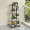 Estante para Flores Estantería Balcón Soporte para Flores Sala de Estar de Pie Exterior Estante Multicapa Suculenta Nuevo Modelo 2025 Soporte para Macetas