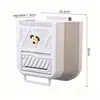 Cubo de Basura Plegable para Colgar en la Cocina, Cubo de Basura Plegable de Montaje en Pared de 10L/7L, Sin Agacharse para Puerta de Gabinete, Material Duradero PP TPR