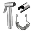 Set de Pistola Pulverizadora para Inodoro de Acero Inoxidable Transfronterizo, Rociador Bidet, Compañero de Descarga para Baño, Pulverizador de Agua para Inodoro con Impulso de Presión