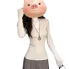 Top de punto de manga larga con cuello en V para mujer, nuevo estilo otoño/invierno 2025, corte ajustado, favorecedor, adecuado para usar en capas, top puro y sexy, moderno