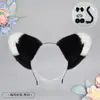 Faixa de Cabelo Lolita de Pelúcia Feita à Mão com Orelhas de Gato Acessórios de Cabelo Kc Headwear de Orelhas de Animal Grampo de Cabelo de Orelha de Raposa