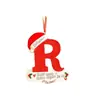 Decoraciones Navideñas Creativas Transfronterizas para Sombreros Navideños con Letras en Inglés, Adornos para Árbol de Navidad, Acrílico En Stock 26 Letras