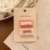 Grampo de Cabelo Novo de Tecido Feito à Mão da Coreia do Sul Primavera e Verão Xadrez Doce Floral BB Clip Infantil Grampo de Cabelo Quebrado para Meninas Presilha Lateral