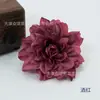 Gerberas Artificiales de Colores Otoñales Flores de Seda Estilo Chino Hanfu Adorno para el Cabello Soporte Abanico de Boda Procesamiento