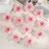 Flores de Rosa Artificiales K de 6 cm Flores Falsas Decoración de Boda Decoración de Fondo Pasador Popular Hanfu Flor para el Cabello