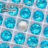 Diamantes para Manicura de Corte Rosa Octogonal, Brillantes Multifacéticos Rose Millennium K9 Vidrio de Alta Calidad Base Puntiaguda Joyería Especial para Manicura