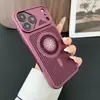 Funda magnética de enfriamiento tipo panal adecuada para iPhone 17 Pro Max, funda de malla para Apple 17 Pro, funda protectora anticaídas con tacto de piel