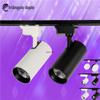 Led track lights atacado 30wcob open-fitting track spotlights loja de roupas holofote comercial teto guia luzes