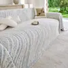 Tela de funda de sofá texturizada minimalista, mitad terciopelo, engrosada para otoño e invierno, adecuada para salas de estar y apartamentos de alquiler, cobertura total
