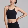 Ropa interior deportiva sujetador para mujer a prueba de impactos push-up fitness cruz belleza tirantes finos chaleco sujetador para mujer