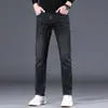 Jeans para Hombre de Primavera y Verano Corte Delgado Pierna Recta Versátiles Elásticos Modernos Populares Pantalones Largos Casuales con Estilo Versátiles para Hombre