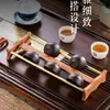 Estante de Almacenamiento para Tazas de Té de Madera Maciza, Estante Secador de Tazas, Estante de Almacenamiento, Portavasos Drenante para Juego de Té, Accesorios para Ceremonia del Té, Herramientas Especiales para Preparar Té