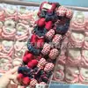 Lazo Rojo a Cuadros Dulce y Lindo Scrunchie de Mezclilla para Niñas, Lazo para el Cabello, Diadema Infantil