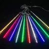 Cadena de Luces Led de Lluvia de Meteoros Impermeable para Exteriores Alimentada por Energía Solar Proyecto de Iluminación de Calle Festiva Luces Decorativas para Árboles de Jardín