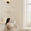 Elegantes Cortinas de Chenille Dupla Face com Blackout Total, Toque de Luxo, para Sala de Estar e Quarto, Estilo Creme, Cortinas Prontas Shaoxing Keqiao