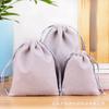 Bolsa de franela con cordón ajustable, bolsa de joyería de tela flocada, bolsa de embalaje de regalo, bolsa de almacenamiento de auriculares