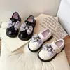 Zapatos de Cuero de Princesa de Dibujos Animados para Niñas 2025 Verano Nuevos Zapatos Mary Jane para Niños Lazo Suela Suave Cómodos Zapatos Individuales
