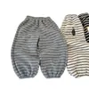 Pantalones Casuales Unisex para Niños de Primavera y Otoño, Pantalones Deportivos Joggers con Rayas de Dibujos Animados, Estilo Coreano de Moda, Personalidad para Bebés
