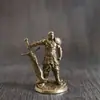 Figurillas de modelo de dragón de cobre macizo y soldado subterráneo, juguetes de cobre blanco y latón, adornos para juegos de mesa, piezas de ajedrez para colección