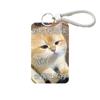 Lindo Gatito Escultura de Arena Cubierta de Tarjeta Deslizante de Perro Tarjeta de Comida Tarjeta de Autobús Tarjeta de Identidad Cubierta Protectora Control de Acceso Tarjeta de Campus