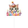 Decoração de festa de aniversário transfronteiriça nova bolo plug-in tema animal bolo de aniversário multi-estilo grande cartão