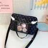 Bolsa de mano transparente de lunares de moda estilo coreano, perfecta para convenciones de anime, diseñada para estudiantes y chicas jóvenes, con un alto atractivo estético y gran capacidad, se puede llevar como bolso cruzado o de hombro